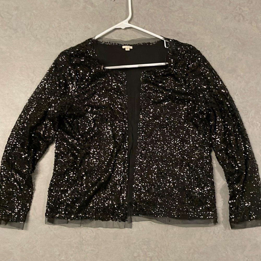 Black Sequin Women's Sweater